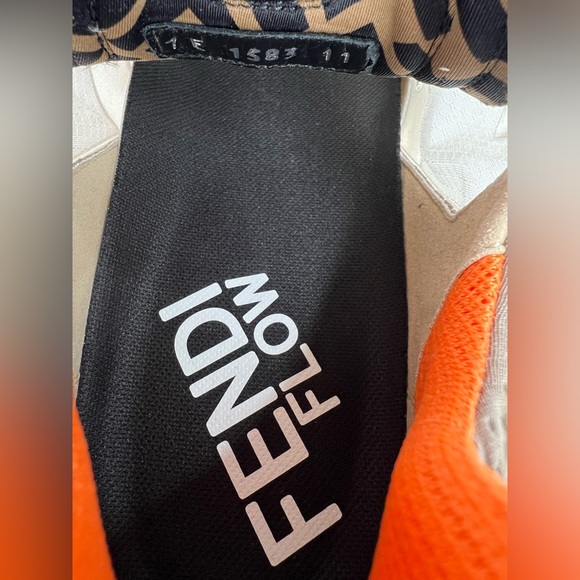 FENDI Flow FF Nylon Transparent Mix Media Logo Sneakers UK 11 - US 12 - EU 45 - Picture 10 of 14